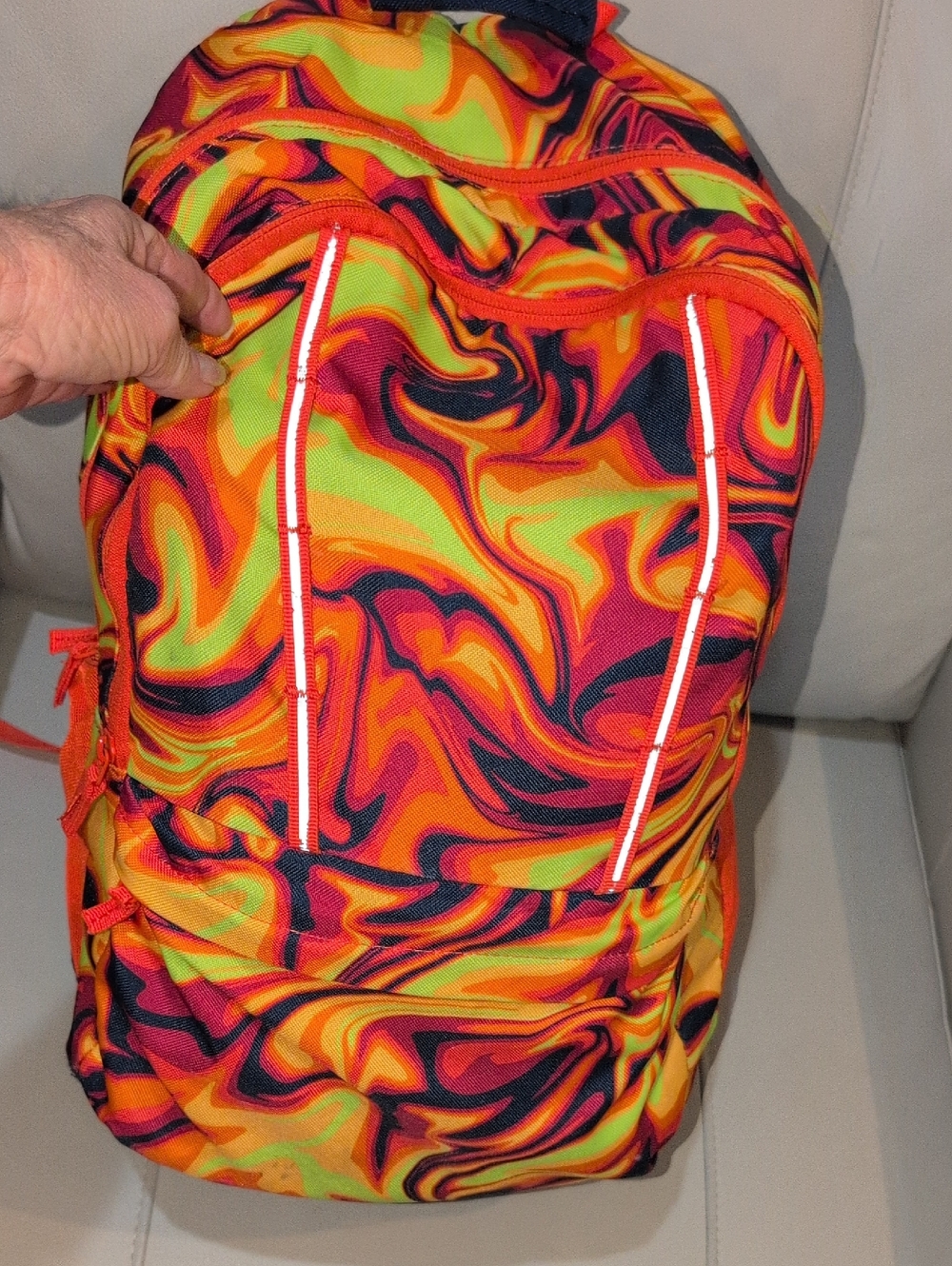 Lands' End Large  Bright Multicolor Strap Backpack